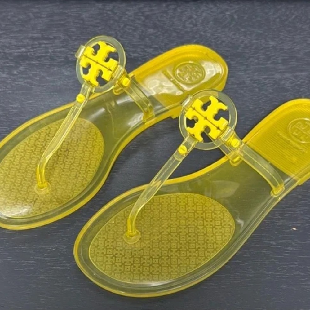Tory Burch Sunny Yellow Jelly Thong Sandals